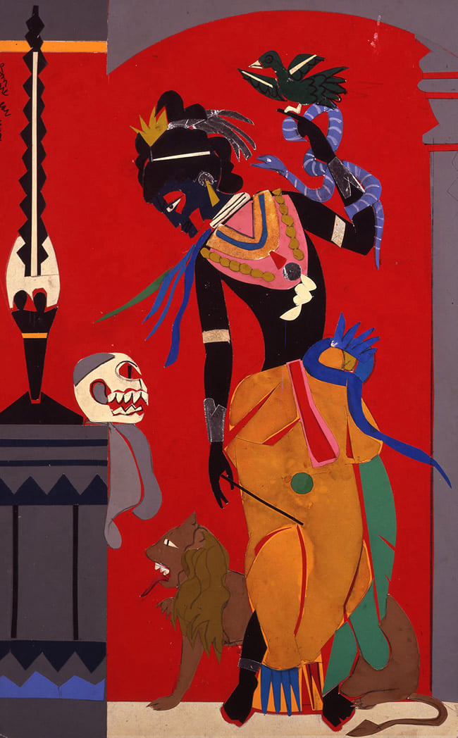 tomfishpaw's tweet image. #RomareBearden

Collage of various papers with foil, paint and graphite on fiberboard (1977)