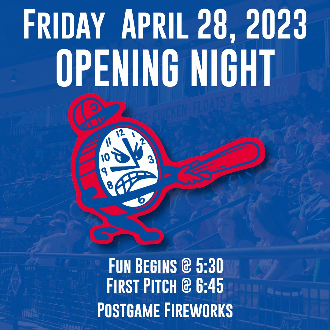 GoLexLegends's tweet photo. 🚨⏰Only THREE days to Opening Weekend! Get your tickets now for a great time at the ballpark for the entire family! #LexGoClocks #RockAroundTheClocks #OpeningDay https://t.co/tItq2otisV