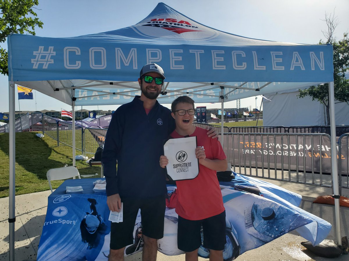 usantidoping's tweet image. Scott Davern from the USADA Education Team recently attended the 2023 @usatriathlon Multisport National Championship Festival in Irving, Texas. Thank you to all of the participants and support personnel who stopped by our booth to support #CleanSport!

#Triathlon #CompeteClean