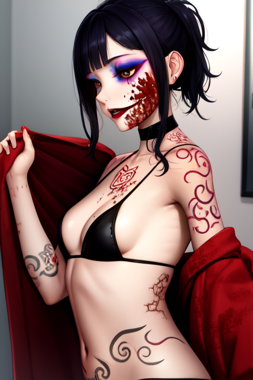 HongDwang's tweet photo. the witness |  love death &amp; robots
made with https://t.co/Y88KS7FlQR susing my own model. 
#AIArtwork #AIグラビア #aigirls https://t.co/OlSVxf3gSj