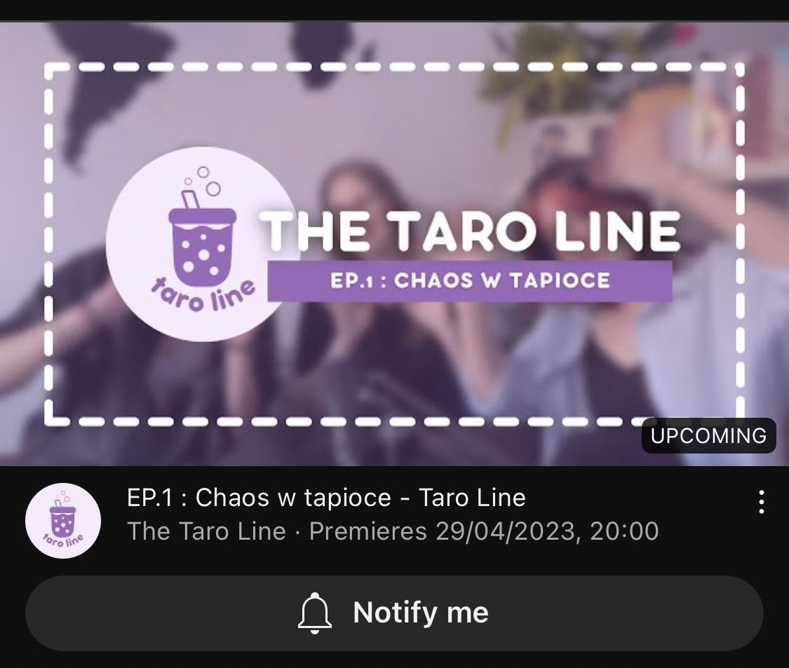 taropodcast's tweet photo. [🧋] Psst, śpicie?

Nasz technik kazał Wam przekazać, że możecie kliknąć dzwoneczek, aby dostać powiadomienie o sobotniej premierze 🤫 Podobno członkowie Taro Line będą czytać i odpowiadać na czat na żywo. 

🔗: https://t.co/7UFm5ZOYNc 

#TAROLINE #THETAROLINE #TAROLINE_EP1 https://t.co/5rfRCGLgfx