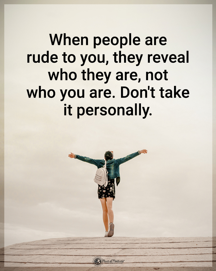 TrainingMindful's tweet photo. “When people are rude to you they reveal who they are, not who you are. Don’t take it personally.” https://t.co/xGw3qNmrT8