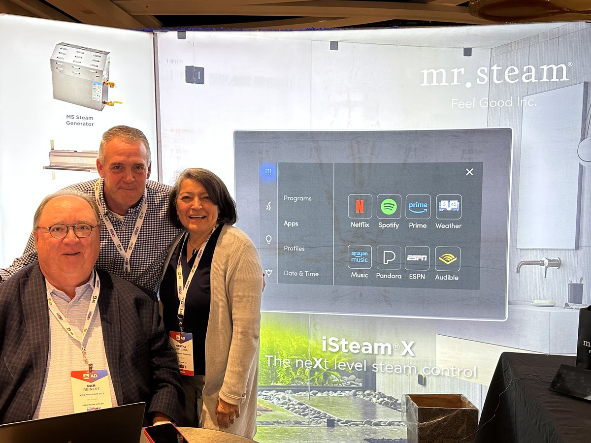 steamtherapy's tweet photo. Check out the Steam Team hard at work during the AD Decorative Show in Boston. Thanks everyone for an exceptional experience. Until next time!
#adtogetherwewin #ADSTRONG #mrsteam https://t.co/olBauK98nY
