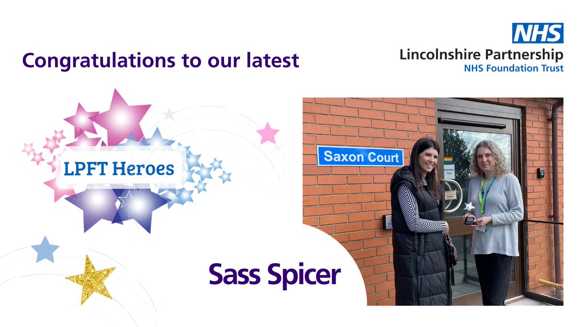 LPFTNHS's tweet photo. Congratulations to Sass Spicer, one of our latest #LPFTheroes ⭐

Sass is a dynamic, inspirational leader whose ethos and keenness for service improvement is evident to all. She ensures that everyone has a voice in her team and supports staff who may be struggling.

#WeAreLPFT https://t.co/KXBGveHSMM