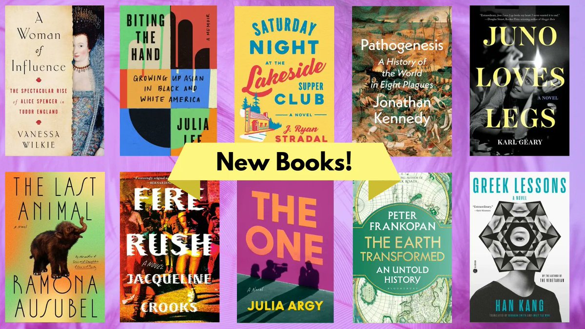 #NewBook alert! Get your hands on one of these #Books at the #Library or in our catalog: bit.ly/43XlItT. #BookRecommendations #AuthorsOfTwitter @VWilkie1637 @J_J_Kennedy @GearyKarl @ramona_ausubel @Luidas @peterfrankopan #NewBooks