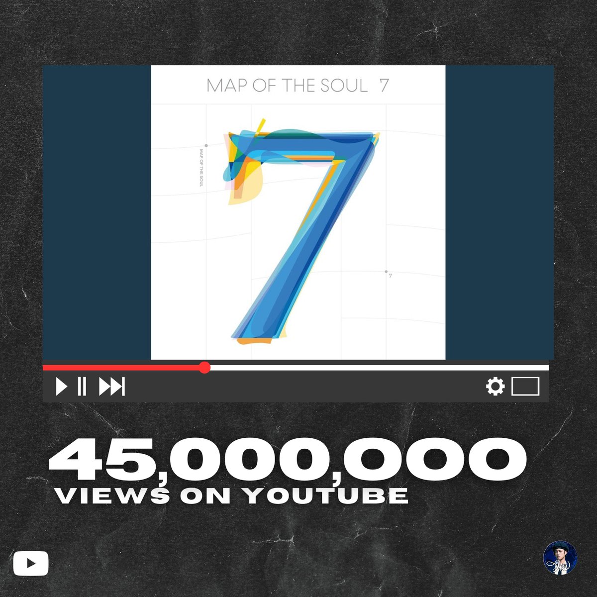 SeokjinGlobal's tweet photo. “Moon” has surpassed 45 MILLION views on YouTube!
Congratulations Jin 🎊

#방탄소년단진 #진 #JIN #BTSJIN @BTS_twt https://t.co/s3ffbDVX7n