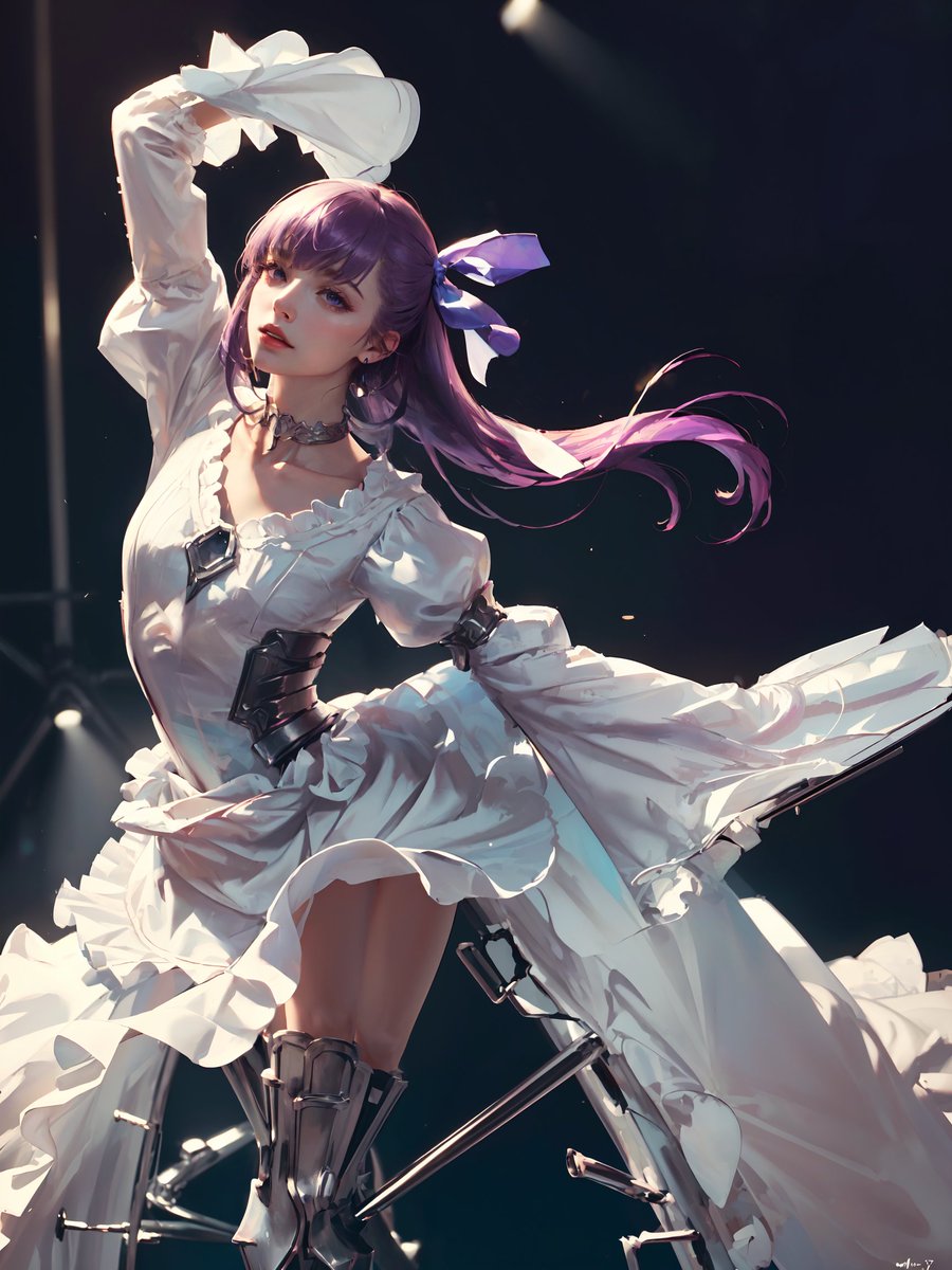 Varamathras's tweet photo. Submission for @botanibock #BalletAIChallenge. Can't have a ballet challenge without Meltryllis.
#FateGO #AIart #aigeneratedart https://t.co/bvwD5E5QK1