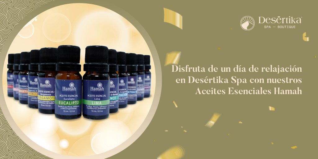 desertikaspa's tweet photo. Disfruta este mes con un 20% de descuento en todos nuestros Aceites Esenciales.

¡Aprovecha antes de que termine! 👉 https://t.co/D2HK18eQ6h

#Desertikaspa #18AniversarioDesértika #spa #relajación #aceitesescenciales https://t.co/o1WBppThH9