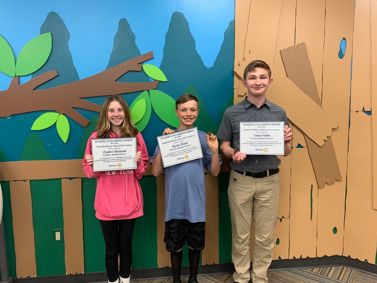 Congratulations to these Pumas for winning the Rotary Award!