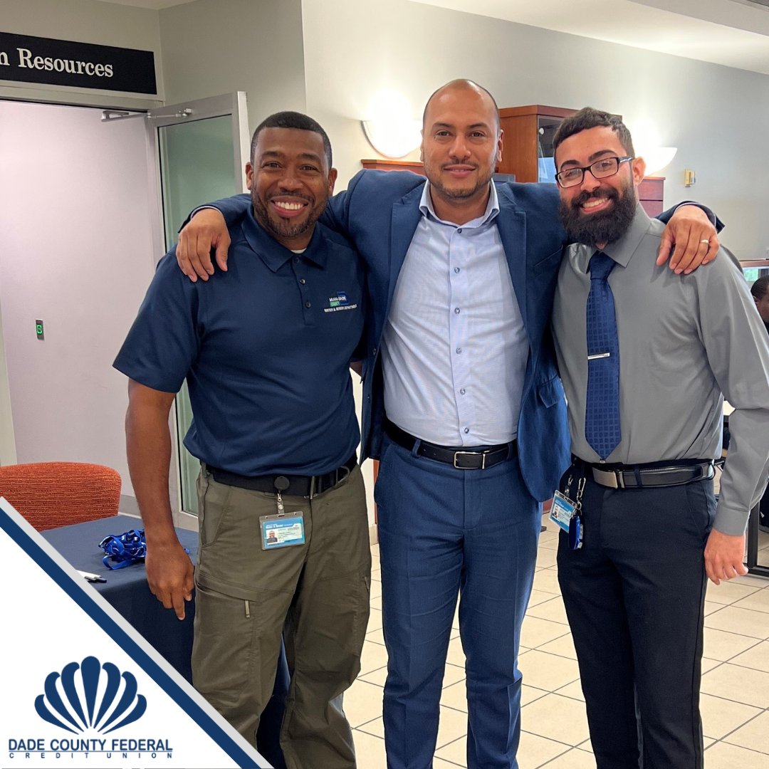 DCFCU's tweet photo. Our Kendall Branch Manager, Marvin made a visit to the Miami-Dade Water and Sewer Department today! We love #OurCounty!
#dcfcu #miamidade #community #cudifference https://t.co/LWxdegoBpK