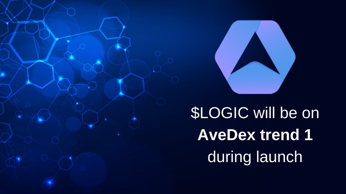 Tomorrow (April 26th) is the big day✨

We will be on AveDex trend 1 during $LOGIC

Payment done✅

Buy $LOGIC on Pinksale and enjoy taking profit 💸

AveDex🚀 Page : ave.ai/token/0x8e89df…

Pinksale🚀 Presale Page : pinksale.finance/launchpad/0xA6…
#NFT #Metaverse