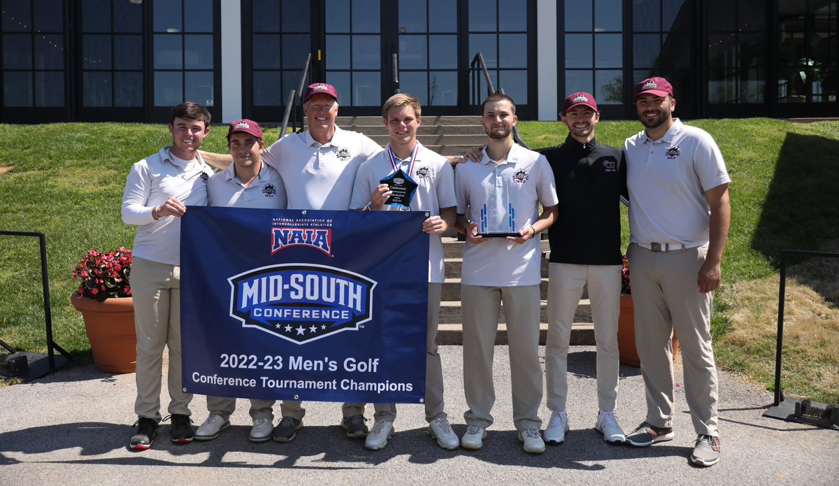 CVilleTigerGolf's tweet photo. WHAT. A. COMEBACK!!! Kobe Hill wins the Mid-South Conference individual title and the Tigers come back from 12 stokes down to win! https://t.co/Z9MgXv9FF7