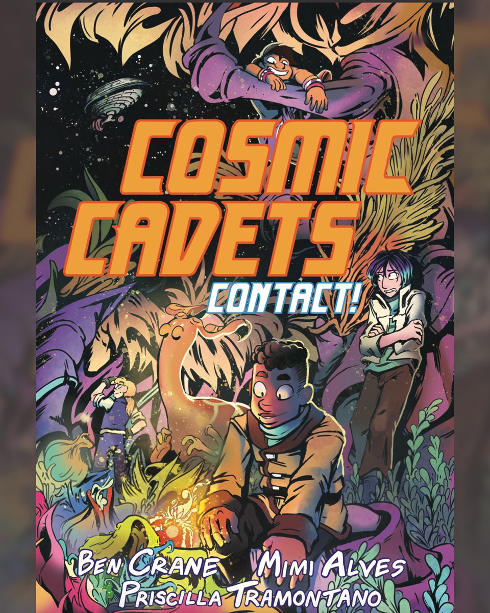 Our parents can’t stop a galactic war… but maybe we can? Strap in for a colorful and action-packed space adventure about friendship, family, and fear of the unknown. 📚: @topshelfcomix Cosmic Cadets: Contact!, out now! ✍️: @BenACrane 🎨: @MimiLAlves and @Pr1ps
