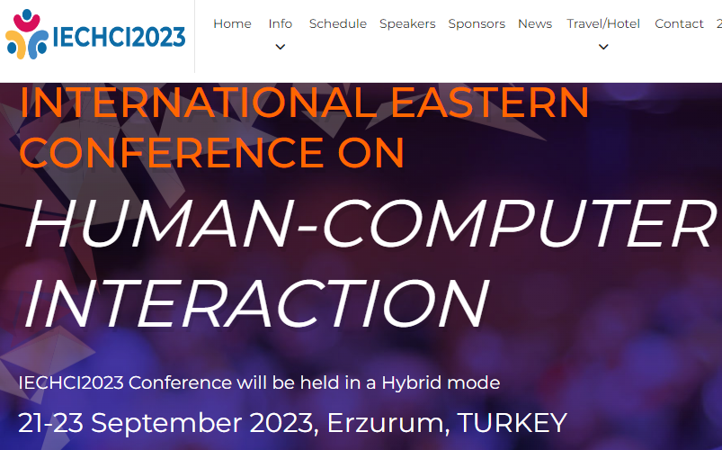 cagiltay's tweet photo. Call for papers (please share and participate): The second International Eastern Conference On Human-Computer Interaction (IECHCI 2023) will be organized by Atatürk University in Erzurum on September 21-23, 2023.

https://t.co/bNz5hJUV2x https://t.co/gAEKDuowak