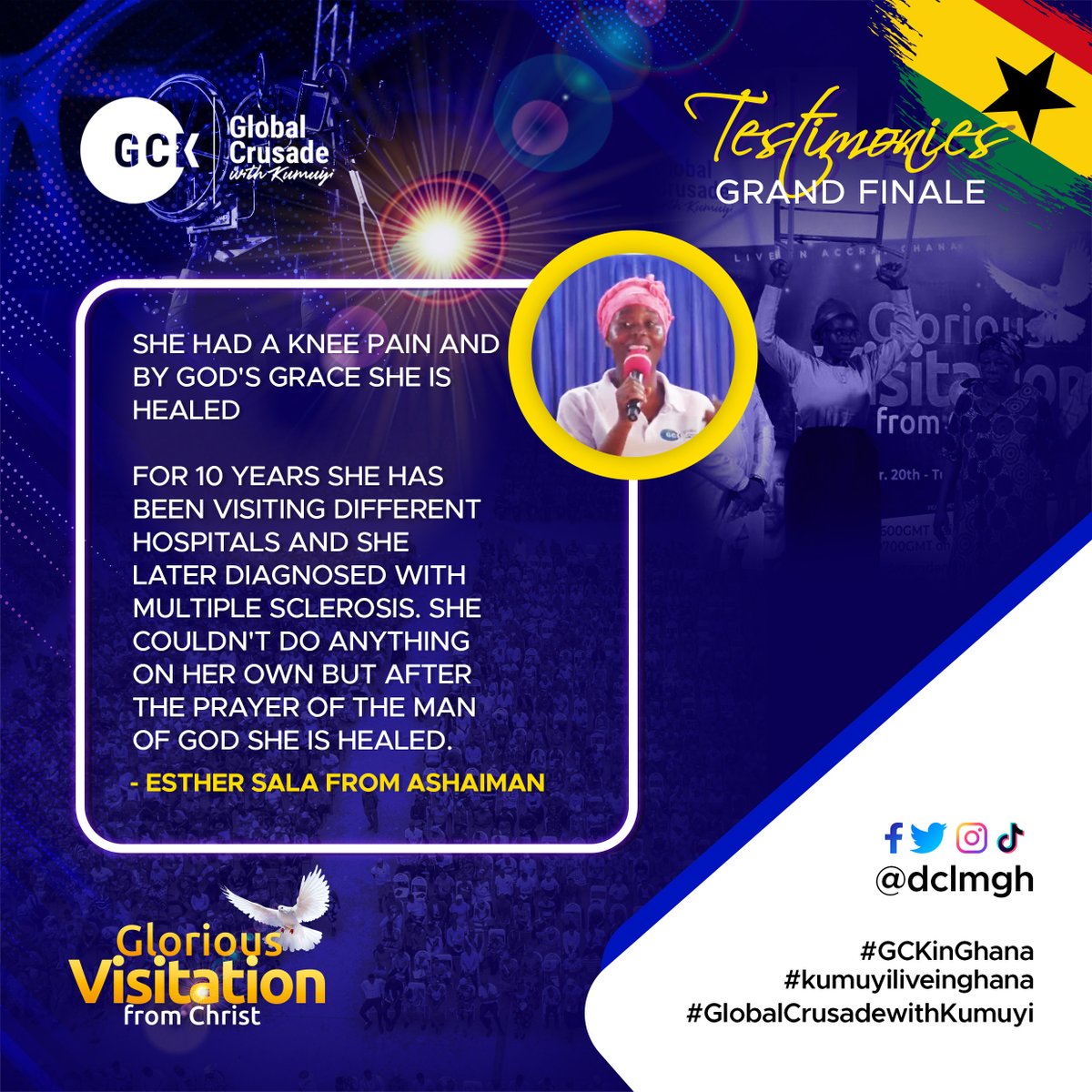 dclmgh's tweet photo. No pain is a match for God's power. Testimonies galore online and onsite.

#GCKinGhana
#kumuyiliveinghana
#GlobalCrusadewithKumuyi https://t.co/Eo2vfRwCsW