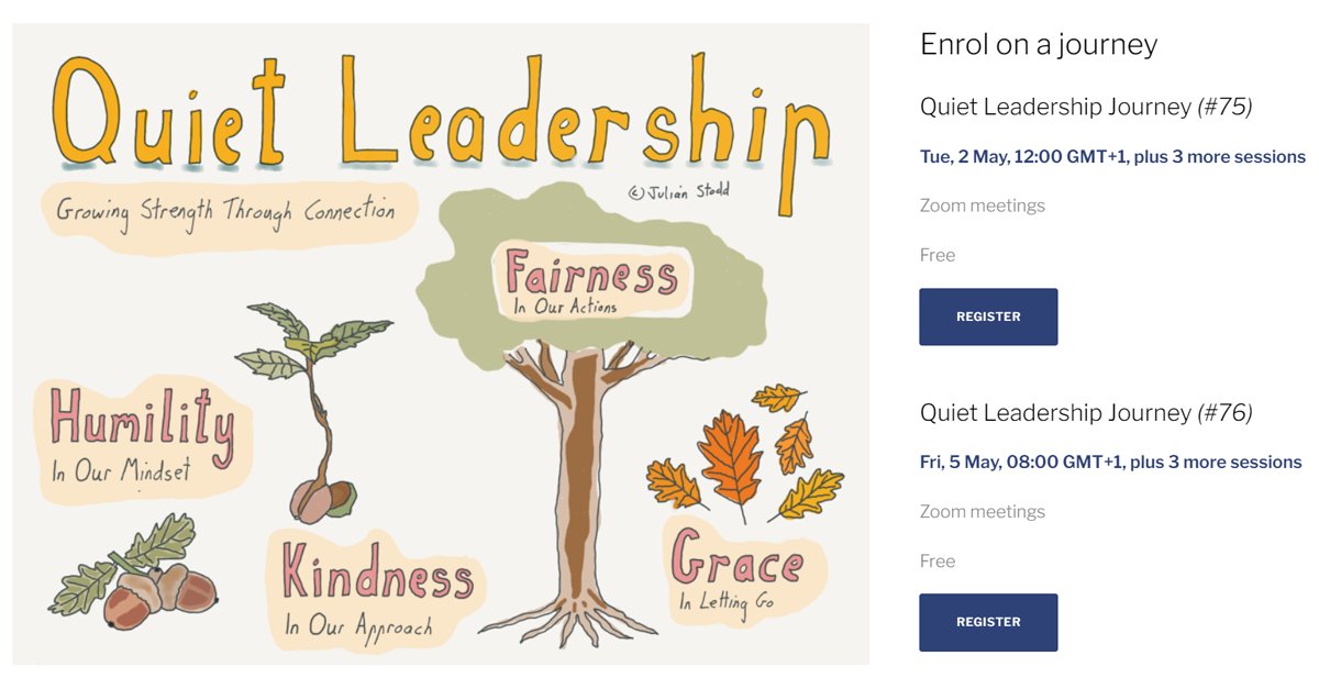 Did you know... There are 2 FREE Quiet Leadership Cohorts running in May!
Sign up for your place on the journey here today. seasaltlearning.com/quiet-leadersh…
#socialleadership #quietleadership #Freecourse #leadershipdevelopment #LeadershipMatters