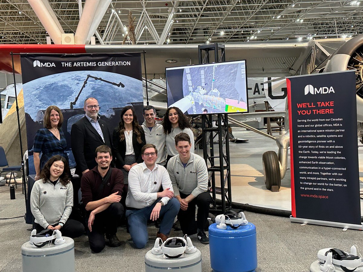 Canada is going to the Moon! We’re getting ready for the big event thanks to our amazing #MissionMDA team! 

#ArtemisGeneration