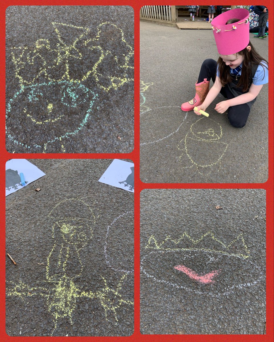 LawPrimarySLC's tweet photo. In other areas of outdoor learning, we had royal sceptres, crowns and chalk drawings in preparation for the upcoming coronation. #wearelawsome #outdoors #notjustastick https://t.co/sjp4kOezQT