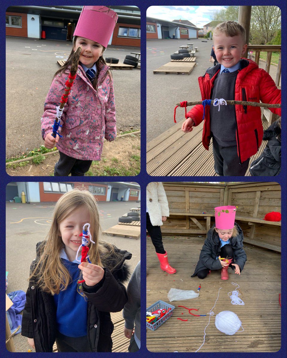 LawPrimarySLC's tweet photo. In other areas of outdoor learning, we had royal sceptres, crowns and chalk drawings in preparation for the upcoming coronation. #wearelawsome #outdoors #notjustastick https://t.co/sjp4kOezQT