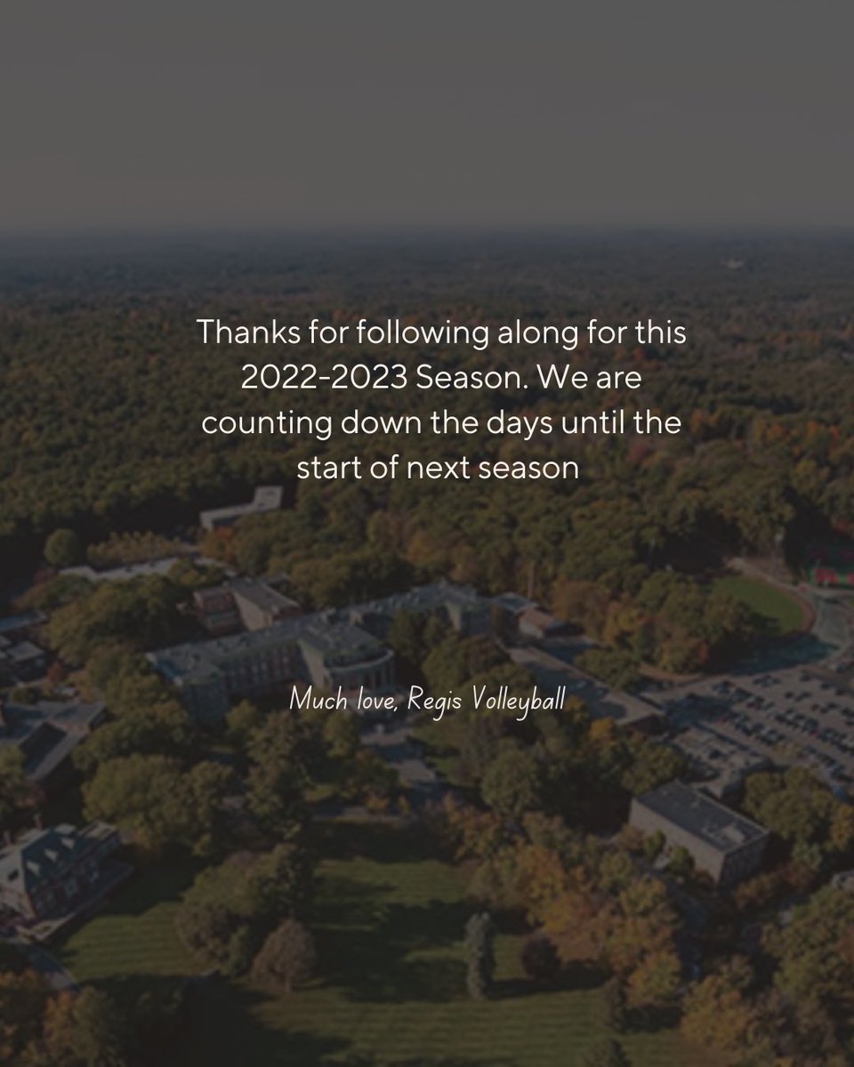 Regis College Volleyball tweet media