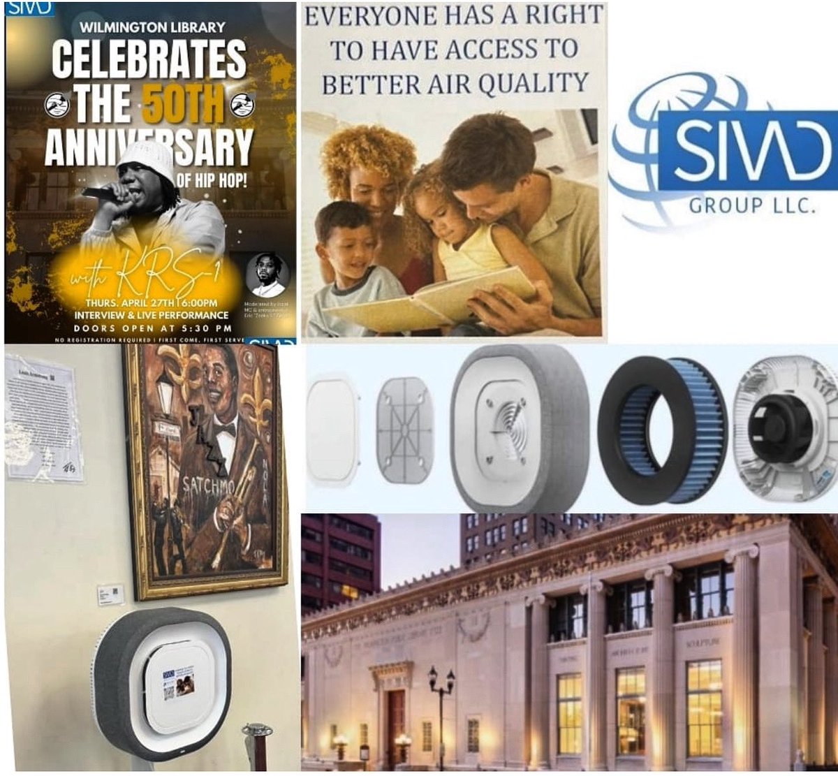 Dustinsivadppe's tweet photo. @wilmingtonlibraryde   is excited to announce that they’re bringing back rap legend KRS1 to celebrate Hip-Hop’s 50th anniversary!

Come for a captivating interview on the history of Hip-Hop and more. 

Your community enviromental air protection is sponsored by @sivadgroupllc https://t.co/HTmaautbKR