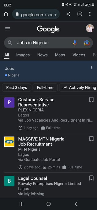 TWEETORACLE's tweet photo. Google search has refined and Improved on a lot of features to help you search better online. 
Now you can stay up to date with news content curated for your location, keep up with your favourite sports team and even get the latest jobs offers #OnGoogleSearch. 
You just have to give it a TRY and see what you can find for yourself.