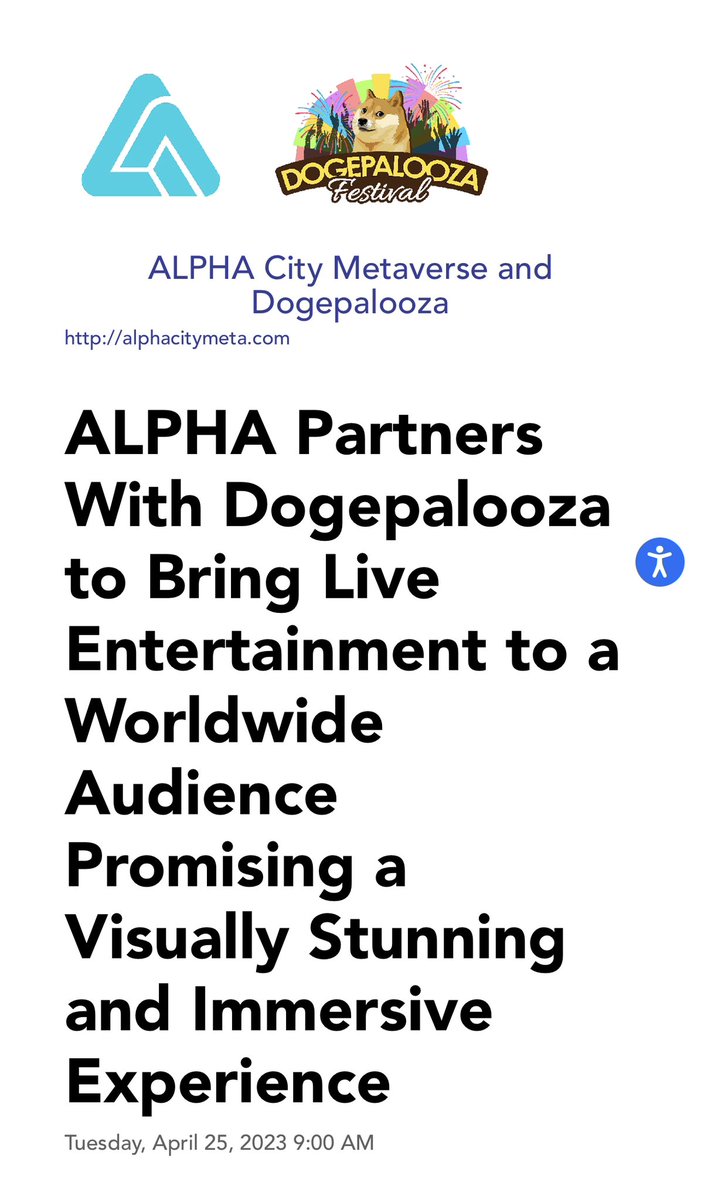News alert 🔥🔥🔥 

$Alpha has partnered with <a href="/Dogepalooza/">Dogepalooza</a>  !!!

<a href="/AlphaCrew23/">Don Alpha</a> <a href="/alphadeveth/">James | Alphadev.eth</a> <a href="/AlphaCityShow/">The Alpha City Show !</a> 

accesswire.com/751054/ALPHA-P…