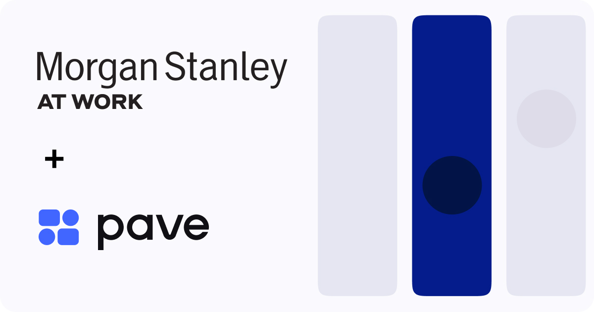 Pave (@pavecomp) on Twitter photo Today we released an API connection between Pave and Shareworks by <a href="/MorganStanley/">Morgan Stanley</a>
By connecting our products customers unlock salary and equity data that keeps decision making fair and unbiased, reduces preventable retention, and keeps management aligned businesswire.com/news/home/2023… Today we released an API connection between Pave and Shareworks by <a href="/MorganStanley/">Morgan Stanley</a>
By connecting our products customers unlock salary and equity data that keeps decision making fair and unbiased, reduces preventable retention, and keeps management aligned businesswire.com/news/home/2023…