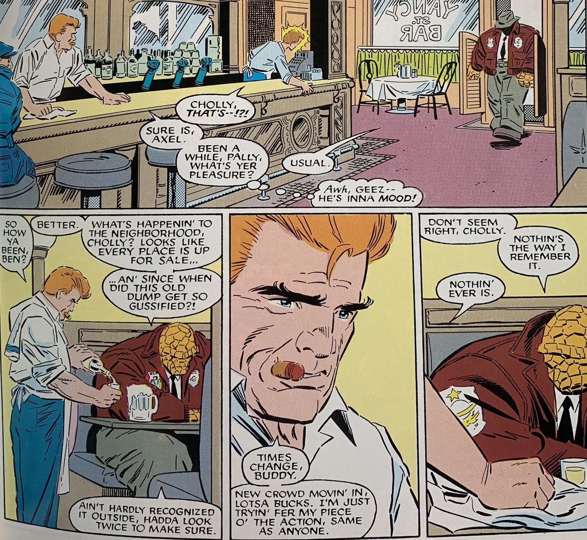 The Iron Age of Comics Podcast on Twitter "Ben Grimm vs gentrification