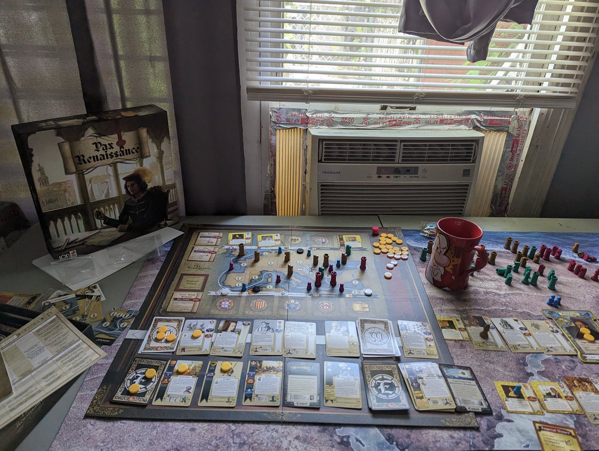thalid's tweet image. Pax Renaissance 2E Quite possibly the best two-handed solo game out there. That is all. @IonGameDesign
