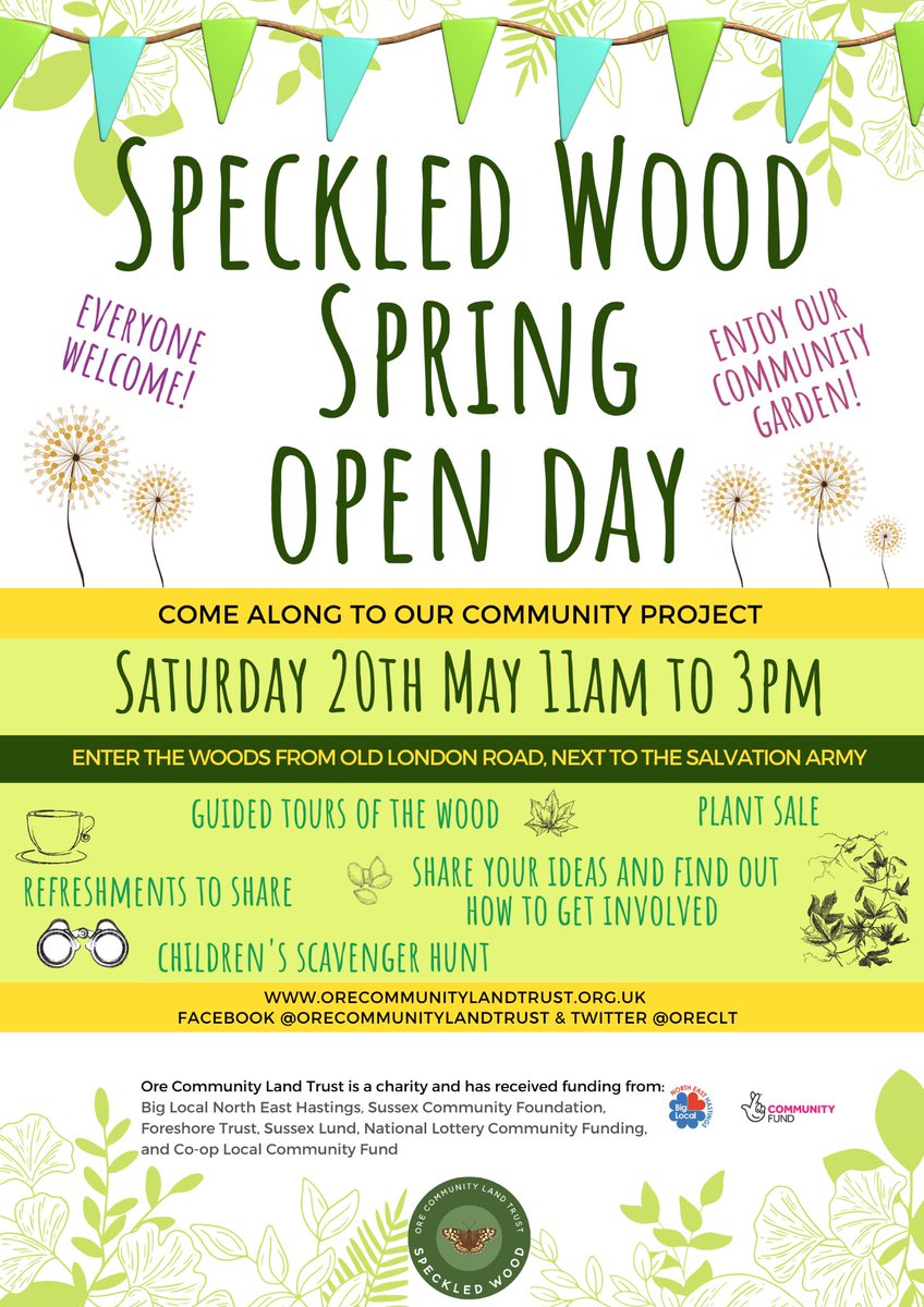 Our annual Open Day is on 20th May 11am till 3pm