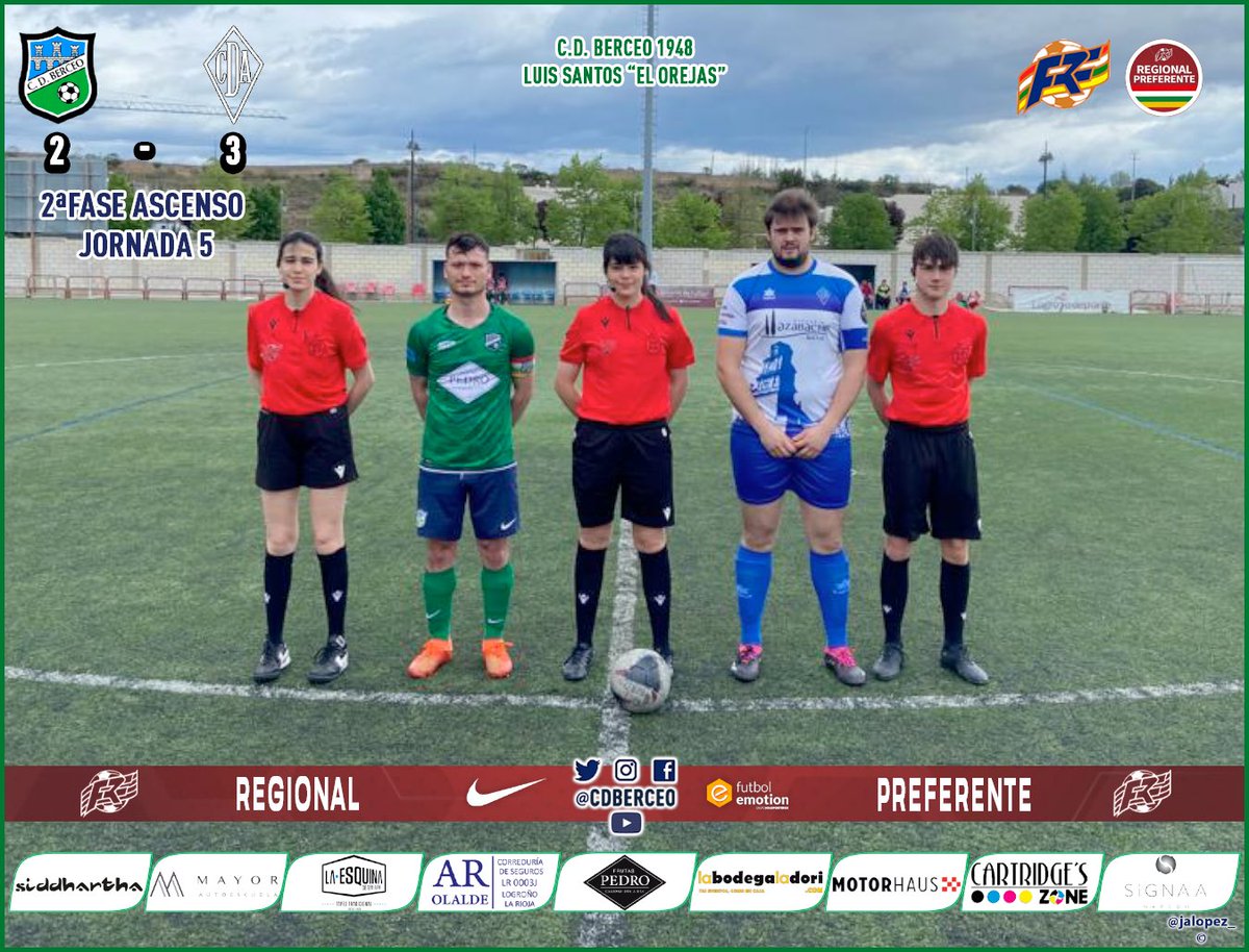 cdberceo's tweet photo. 🏆 REGIONAL PREFERENTE 🏆 2ª FASE ASCENSO - J5 🏆
🔚 @cdberceo Promesas 2 - 3 #cdaldeano
💚 VAMOS BERCEO ���� https://t.co/0KwyZdau6O