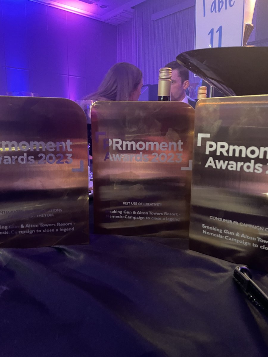 Oh hello beautiful awards 🌟🌟 🌟<a href="/SmokingGunPR/">Smoking Gun Agency</a> #prmomentawards