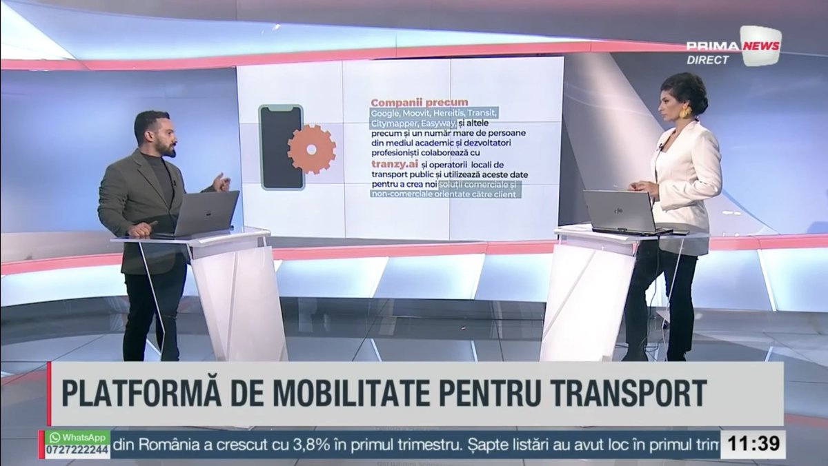 tranzyai's tweet photo. Discover https://t.co/PwzUEwk6gM's vision &amp; path towards creating smart cities.
Check out the 1:36:30 timestamp to catch our colleague @doruchirica’s insightful contribution as a guest on Prima News show, hosted by Raluca Al-Haddad. 
▶️ https://t.co/idgxMwJHZg https://t.co/CAbwAnyyaY