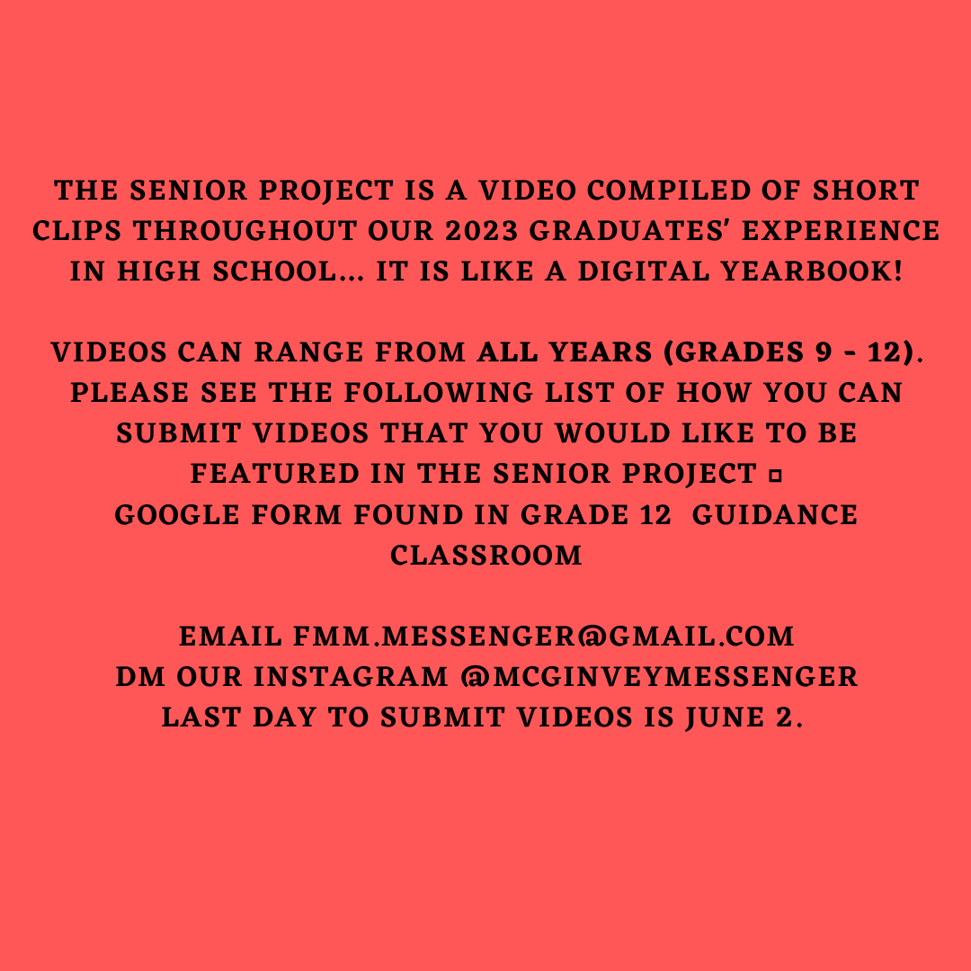 FMMmessenger's tweet photo. Hey Seniors, start sending in your favourite digital memories to be featured on this year's senior project!
@FMMtweets https://t.co/Figs4S5WmK