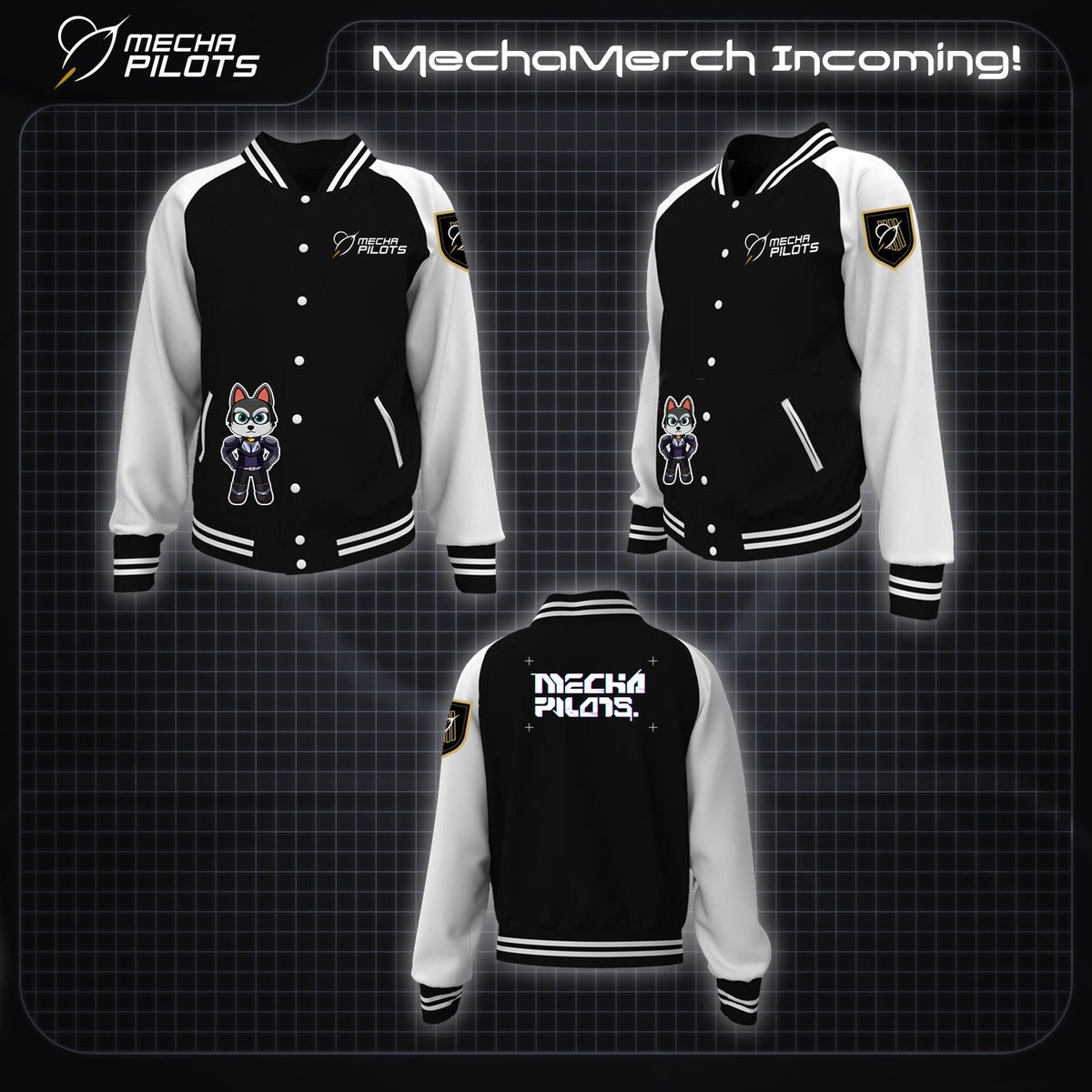 RT and like to win a Mecha Pilots varsity jacket, double entry if you already minted a Mecha Pilots - Frogs from:

fair.xyz/collection/mec…

Remember that you have to follow me and <a href="/MechaPilots/">Mecha Pilots</a>!