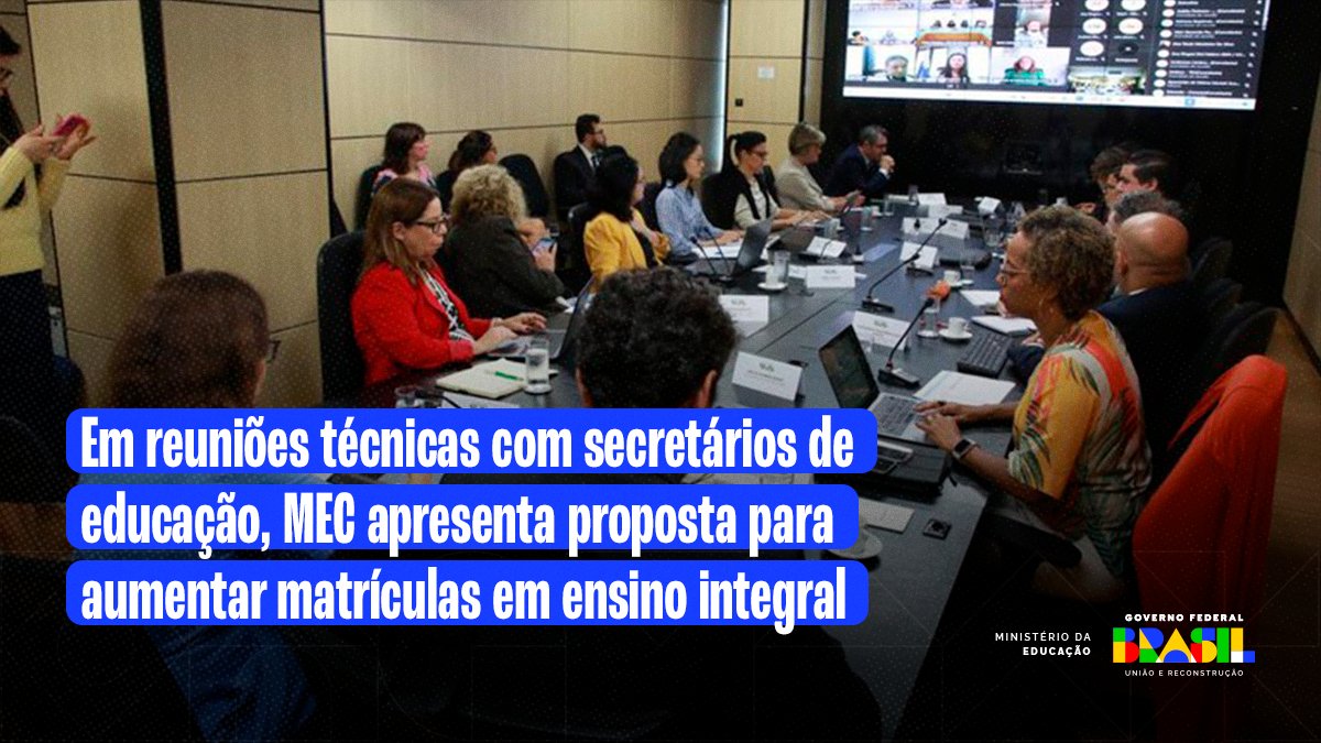 🎓👉 Ontem (24), o ministro Camilo Santana participou de reuniões com as equipes do MEC e os dirigentes educacionais do Conselho Nacional de Secretários de Educação e da União Nacional dos Dirigentes Municipais de Educação (<a href="/undime/">Undime</a>) para tratar da educação integral. #MecNasRedes