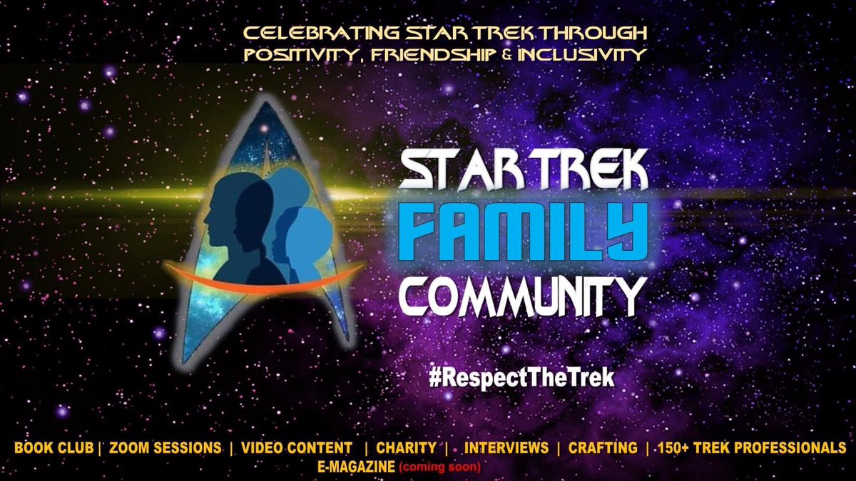 Come check out one of the most amazing Star Trek communities on Facebook!  We celebrate Gene’s vision and the legacy of Trek through positive conversation, and embrace diversity and inclusion!  150+ Trek actors and professionals as members! facebook.com/groups/2586759…