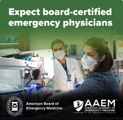ABEMCert's tweet photo. In an emergency, trust ABEM-certified emergency physicians.. #ABEMProud https://t.co/5IG9TAf69k 
@aaeminfo @AAEMRSA https://t.co/E9pPDF9DYW