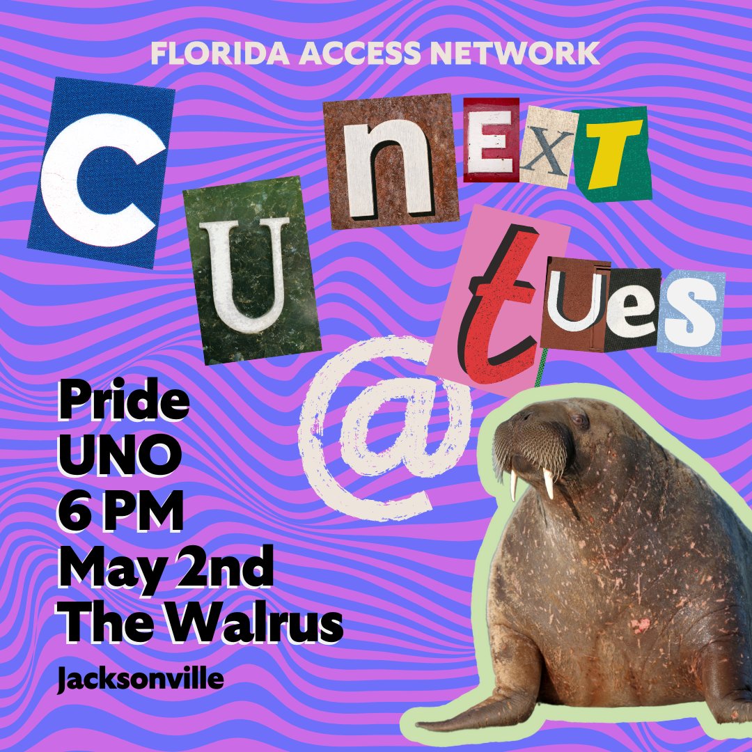 Join us for our C U Next Tuesday event, where we’ll be having game night every first Tuesday of the month at @thewalrusjax. This Tuesday’s event, we will be doing a Pride UNO Tournament. There will be amazing prizes! Bring all your friends. See you there! Link to RSVP in bio ✨