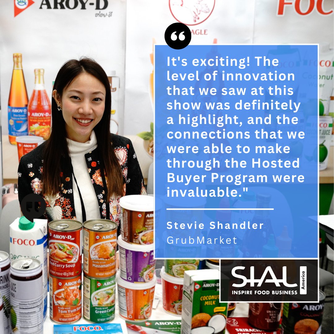 Put your most innovative products in the hands of domestic and international buyers at #SIALAmerica! 🤝🫐 

#foodindustry #beverageindustry #tradeshow #foodbusiness #foodinnovation #businessgrowth #networking
