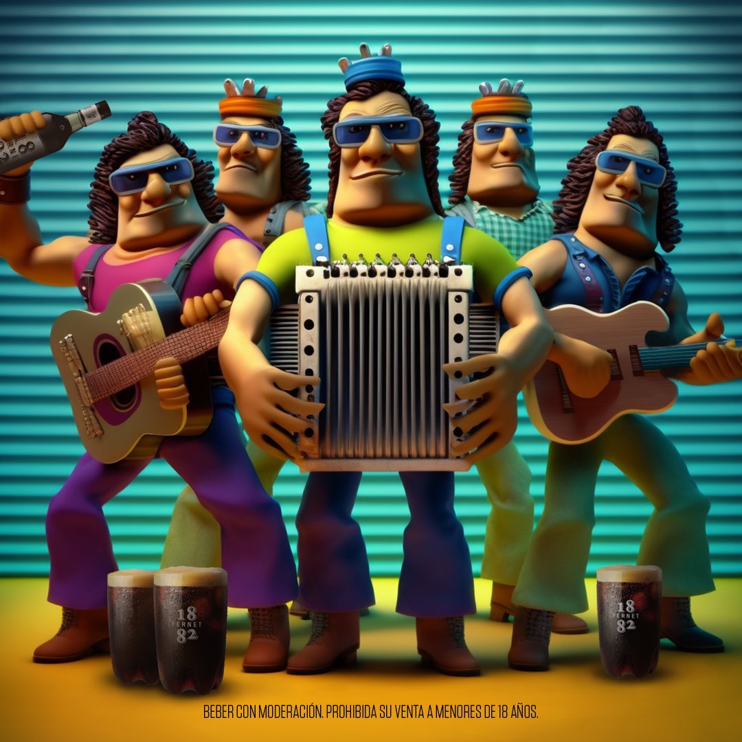 Un 5️⃣teto, tocando 4️⃣teto, tomando 3️⃣ viajeros, 2️⃣ A.M., 1️⃣ solo fernet, flasheando con la #InteligenciaMilocho, estos son 🎉 Los Viajeros del Cuarteto 🎉