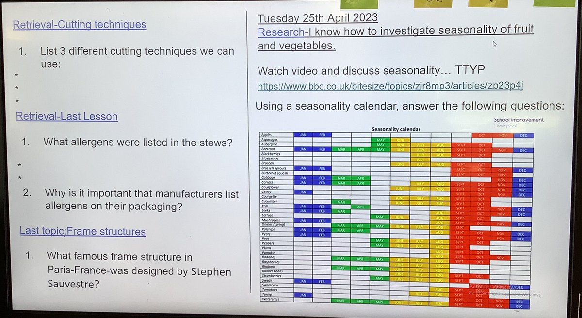 highachieverstm's tweet photo. Today we looked at the seasonality of fruit and vegetables to help us later on in the topic when we make our own stew using seasonal vegetables. #stmdt #stmcookery. https://t.co/idVE43Tbwo