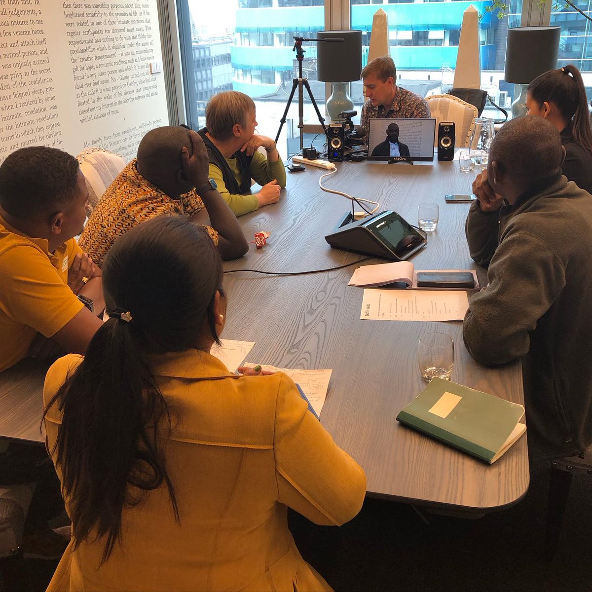 Today,  #WhitleyAward finalists spent the day with Boffin Media learning how to communicate their projects to an international audience. They practised radio &amp; television interviews with experienced journalists🎙️, looking at how to capitalise on the media attention from their win