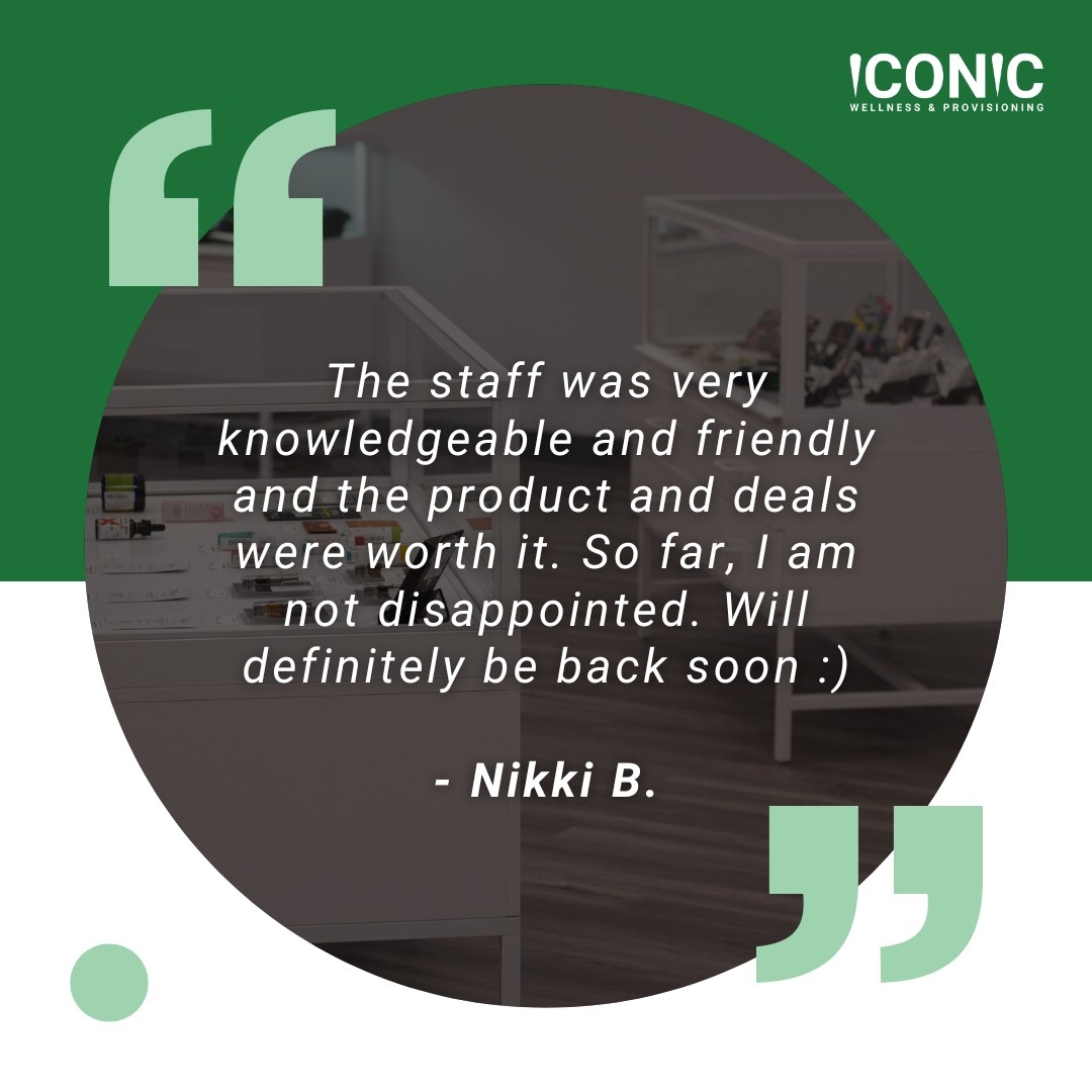 wellness_iconic's tweet photo. Have an iconic experience you’d like to share about one of our stores? Share the love with your fellow Michiganders and leave us a review!💚 

#review #iconicwellness #michiganbrands #michiganmade #flowerpower #iconic #iconicliving #iconiclife https://t.co/vCeb9bQQpC
