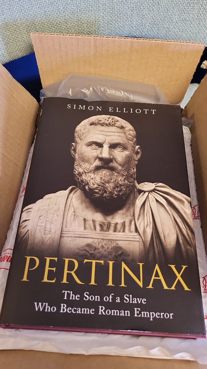 Ritterton's tweet photo. Hey Doc, I went old-school analog on your #Pertinax book from @greenhill_books https://t.co/Q1xXy1joRZ