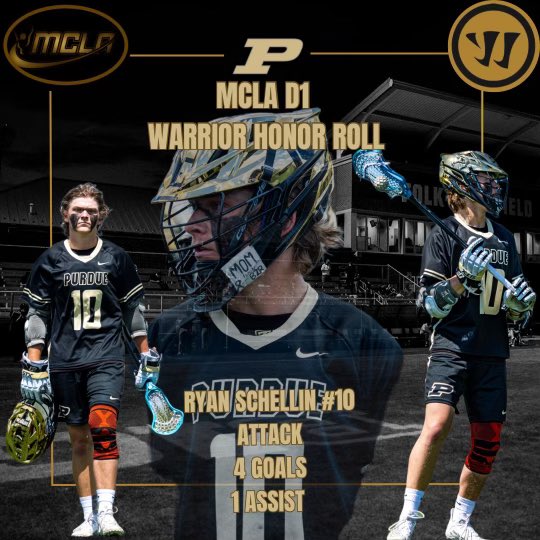 Better late than never! Congrats to Ryan Schellin for earning honor roll last week. He helped lead us in a win over IU that secured our spot in the conference tournament with 4 goals and 1 assist.