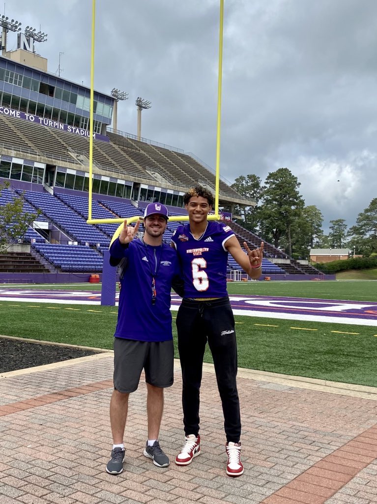 After a great conversation with @NSUCoachBlair, I have the honor of announcing I have received my third D1 offer from <a href="/NSUDemonsFB/">NSU Football</a>!!#AGTG <a href="/coach_lonardo/">Coach Lo</a> <a href="/CoachBradLaird/">Brad Laird</a> <a href="/Coach_Cochran/">Chris Cochran</a> <a href="/Lindale_FB/">Lindale Football</a> <a href="/Rivals/">Rivals</a>