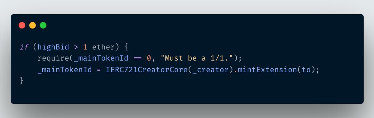 With this BID (bid-influenced dynamic) the highest bid will influence the results of the auction.

Here's how it will work: 

1️⃣ if the highest bid is > 1 ETH
     • it will be a standard auction for a 1/1
