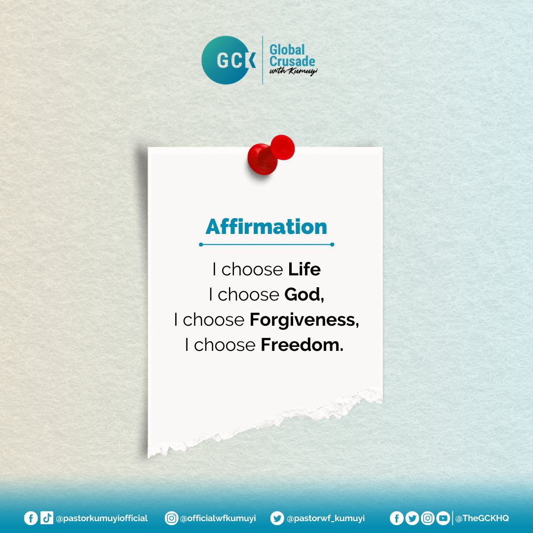 dclmhq's tweet photo. Say this to yourself,  Accept it, Affirm it and Acknowledge it.
#GCKaffirmation #GCKinGhana #GlobalCrusadewithKumuyi https://t.co/Kemweoadxo